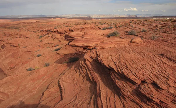 Σχηματισμός Βράχου Στο Glen Canyon Σχηματισμών Ψαμμίτη Ηπα — Φωτογραφία Αρχείου