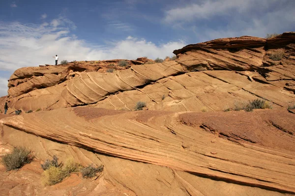 Rotsformatie Glen Canyon Zandstenen Formaties Verenigde Staten — Stockfoto