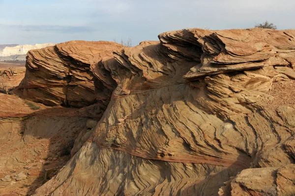 Σχηματισμός Βράχου Στο Glen Canyon Σχηματισμών Ψαμμίτη Ηπα — Φωτογραφία Αρχείου