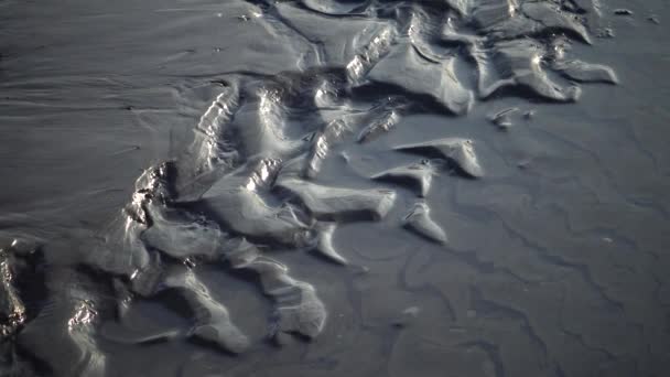 Ukraine Kuyalnik Liman Wasser Fließt Aus Schlammbädern Kuyalnik Liman Schwarzer — Stockvideo