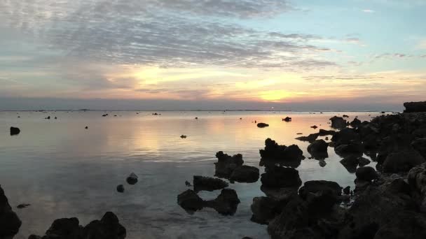 Ανατολή Ηλίου Πάνω Από Την Ερυθρά Θάλασσα Marsa Alam Αίγυπτος — Αρχείο Βίντεο