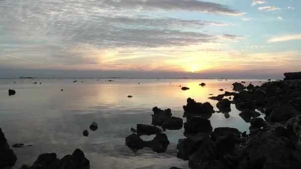 Východ Slunce Nad Rudým Mořem Marsa Alam Egypt — Stock video