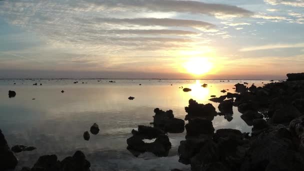 Východ Slunce Nad Rudým Mořem Marsa Alam Egypt — Stock video