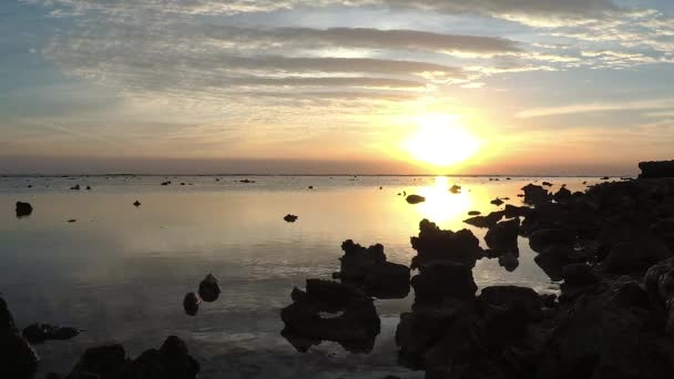 Ανατολή Ηλίου Πάνω Από Την Ερυθρά Θάλασσα Marsa Alam Αίγυπτος — Αρχείο Βίντεο