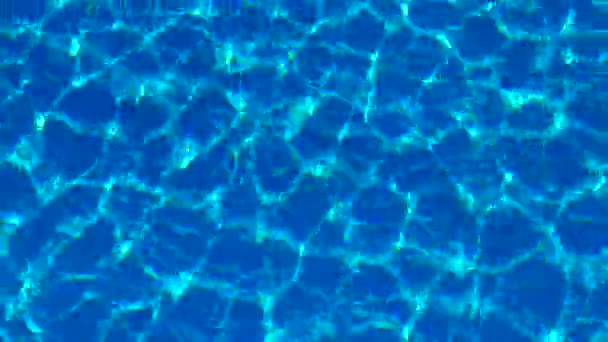 Havuzda Var Güneş Işığı Yansıyor Dalgalar Yansıma Parlama Güneş Havuzdaki — Stok video