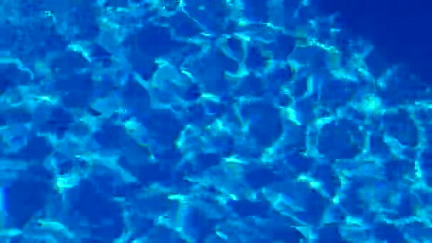 Eau Dans Piscine Lumière Soleil Est Réfléchie Les Vagues Réflexion — Video