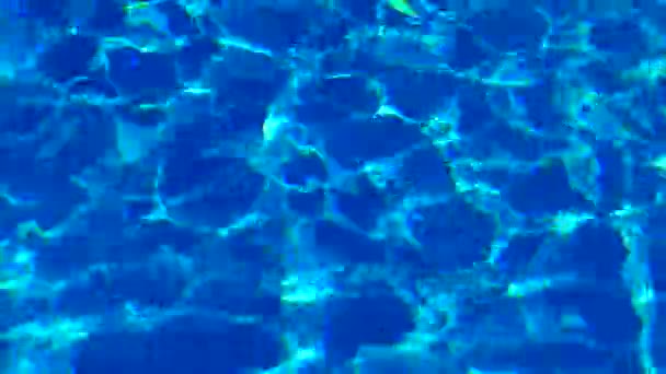 水池里的水 阳光反射 反射和眩目 池水中的阳光 — 图库视频影像