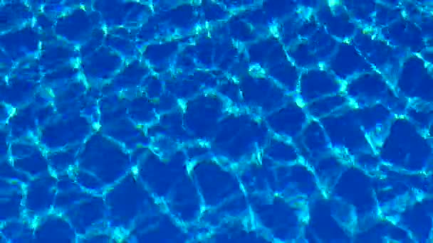 Water Het Zwembad Zonlicht Wordt Gereflecteerd Golven Reflectie Schittering Zonneschijn — Stockvideo