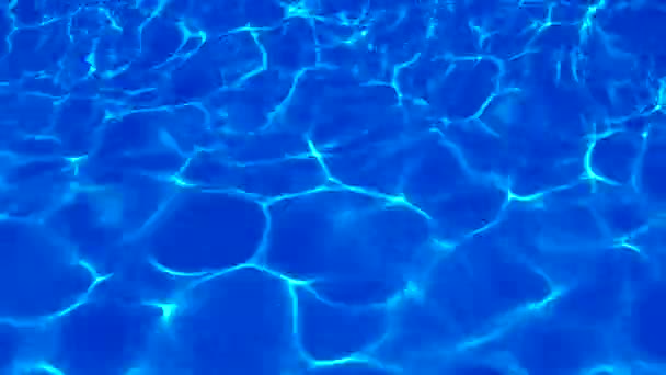 Wasser Pool Sonnenlicht Wird Reflektiert Wellen Spiegelung Und Blendung Sonneneinstrahlung — Stockvideo