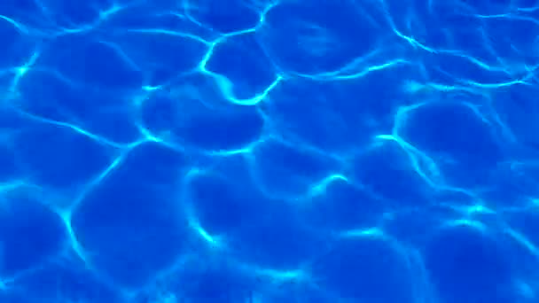 Wasser Pool Sonnenlicht Wird Reflektiert Wellen Spiegelung Und Blendung Sonneneinstrahlung — Stockvideo