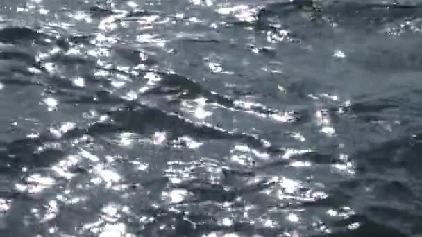 Deslumbramiento Reflejo Del Sol Agua Del Mar Mar Negro Ucrania — Vídeo de stock