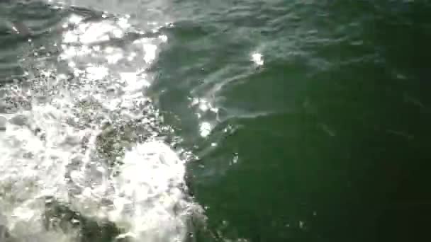 Glare Refleksi Matahari Dalam Air Laut Laut Hitam Ukraina — Stok Video