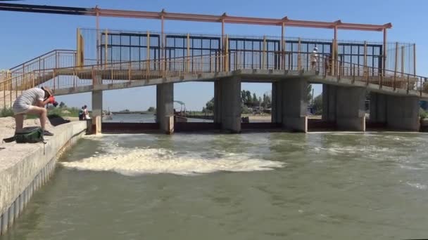 Ucrania Koblevo Odessa Reg Mar Negro Junio 2019 Contaminación Del — Vídeo de stock