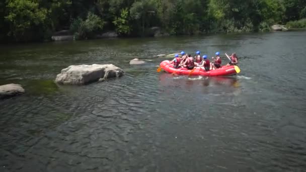 Ukrayna Pervomaisk Jule 2019 Geçen Granit Rapids Güney Bug Nehri — Stok video