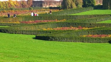 UKRAINE, Uman - 19 Ekim 2019: Ortaklık Amfitiyatrosu (Teras Troyand), Sofievsky Park, Uman, Ukrayna