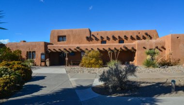 ABD, NEW MEXICO - 23 Kasım 2019: Park Ziyaret Merkezi, White Sands Ulusal Anıtı, New Mexico, ABD