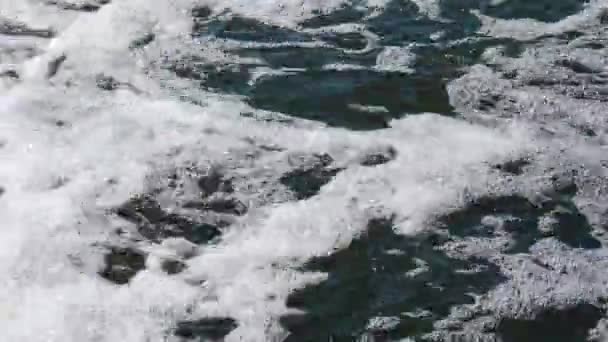 Agua Sucia Funde Embalse Natural Estuario Hadzhibeysky Ucrania — Vídeo de stock