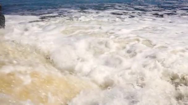 Ökologie Der Natur Schmutzwasser Verschmilzt Einem Natürlichen Reservoir — Stockvideo