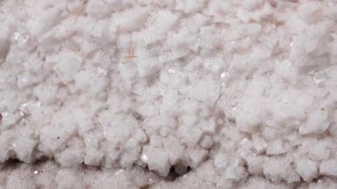 Kuyalnik haliçlerini kurutmak. 18. yüzyılın tuz endüstrisinin eski tahtalarına tuz döken kristaller. Ekolojik sorun kuraklık. Ukrayna