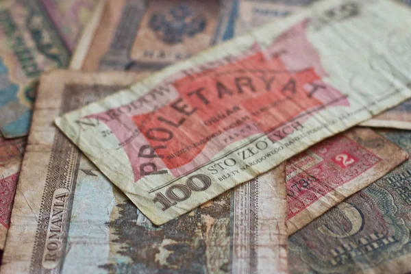 Monte Dinheiro Antigo Diferentes Países Ano Emissão — Fotografia de Stock