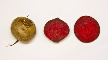 Pancar beyaz arka planda taze temizlenmez