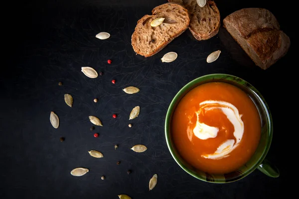 Pumpkin soup Stock Image