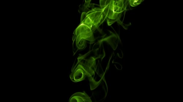 La fumée colorée naturelle monte et tourne en spirales gracieuses. Filmé à une vitesse de 240 images par seconde 