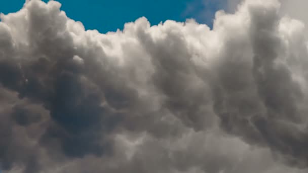 Time Lapse Vista Topo Montanha Para Nuvens Tempestade Fúria — Vídeo de Stock