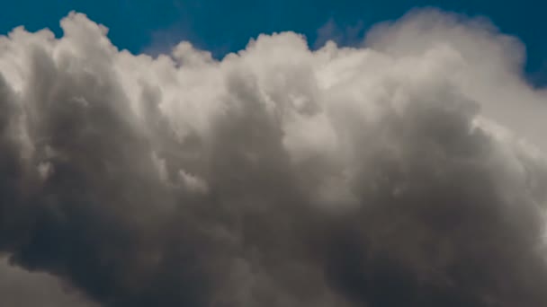 Zeitraffer Blick Von Der Bergspitze Auf Die Tobenden Gewitterwolken — Stockvideo