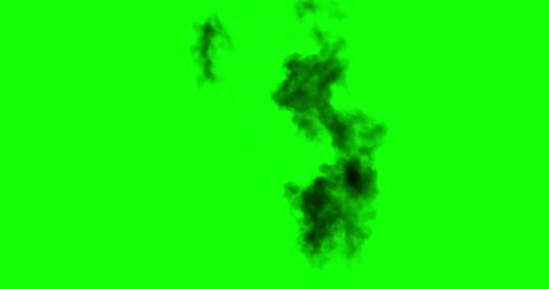 Canal Alpha. La fumée noire monte d'un grand objet brûlant. Idéal pour simuler les équipements et les bâtiments brûlés à mi-distance de la caméra 