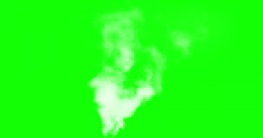 Alfa kanalı. Beyaz buharı veya duman yavaş yavaş yukarı doğru yavaş yavaş eriterek yükselir. Lüle simülasyonu için mükemmel. Örneğin, geysers, buhar lokomotif veya vapurları, vb.