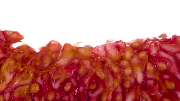 Zmiażdż Miodową Miąższ Figowy Miąższ Dojrzałych Fig Jest Ściśnięty Zgnieciony — Wideo stockowe