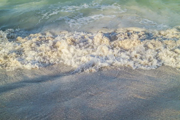 Деталь Волны Карибском Пляже — стоковое фото