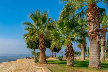 Subtropikal Akdeniz ülkelerinden karakteristik yaz doğası. Yaz eğlence ve seyahat yerleri fotoğrafları.