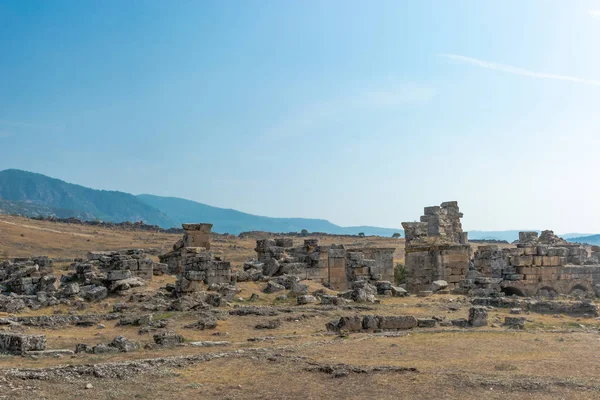 Parque Histórico Arquitectura Antigua Restos Edificios Antiguos Griegos Romanos Conservados — Foto de Stock