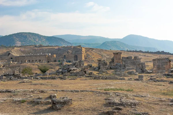 Parque Histórico Arquitectura Antigua Restos Edificios Antiguos Griegos Romanos Conservados — Foto de Stock