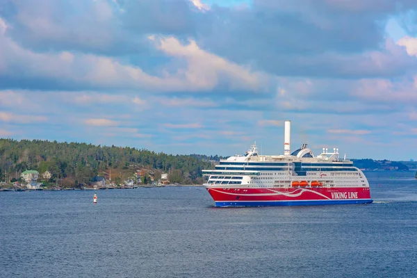 Stockholm Svédország Május 2019 Kilátás Skandináv Skerries Fjordok Fedélzetről Hajót — Stock Fotó