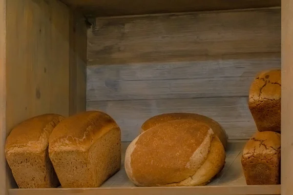 Verschillende Soorten Meergranen Brood Diverse Vormen Composities Gezonde Bakkerijproducten — Stockfoto