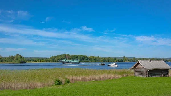 Landschaft Auf Der Insel Kizhi Onega See Einem Sonnigen Sommertag — Stockfoto