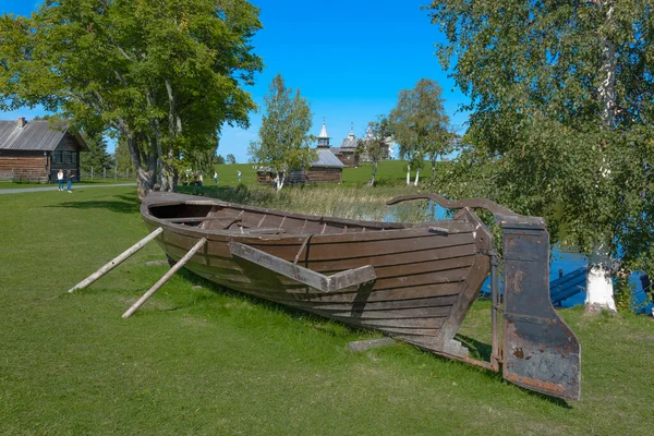 Paysage Sur Île Kizhi Dans Lac Onega Par Une Journée — Photo