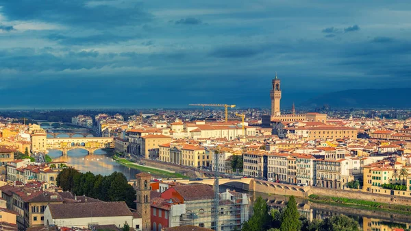 Letecký pohled na Florencii — Stock fotografie
