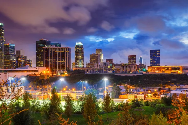 Los Ángeles por la noche, CA, EE.UU. — Foto de Stock