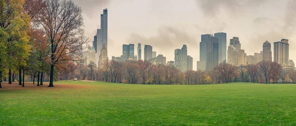 NY Central park op regenachtige dag — Stockfoto