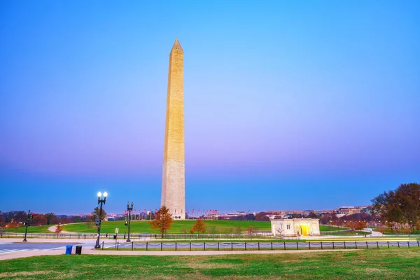 Washington Monument en natt, Usa — Stockfoto