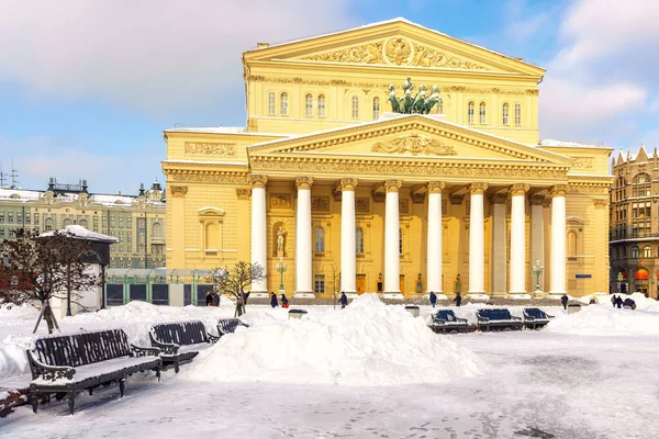 莫斯科Bolshoi剧场冬季演出 — 图库照片