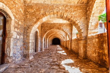 kemerli uzun niş. Arkadi Manastırı - crete, Yunanistan. 
