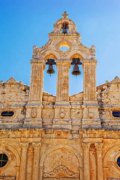 Bell Tower Old Monastery Arkadi Monastery Crete Greece — Stock Photo, Image