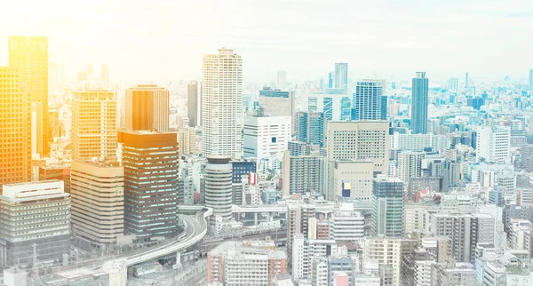 Asia Businessconcept Voor Onroerend Goed Zakelijke Constructie Panoramisch Moderne Stadsgezicht — Stockfoto