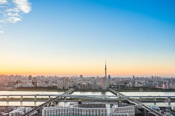 Business Kultur Koncept Panorama Moderne Byens Skyline Fugl Øje Luftfoto - Stock-foto