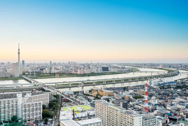 Business Culture Concept Panoramic Modern City Skyline Bird Eye Aerial — Stock Photo, Image